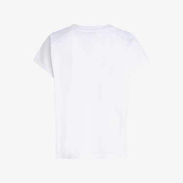  Tommy Hilfiger Mdrn Slv Corp Logo Kadın Beyaz T-Shirt