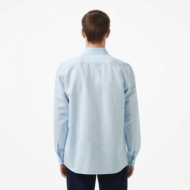  Lacoste Erkek Regular Fit Düğmeli Yaka Mavi Gömlek