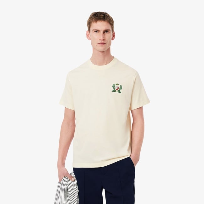 French Made Embroidered Badge T-shirt