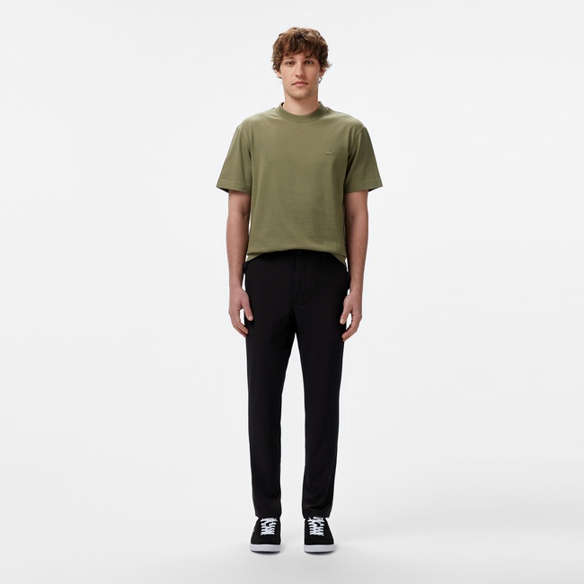  Lacoste Erkek Tapered Fit Siyah Pantolon