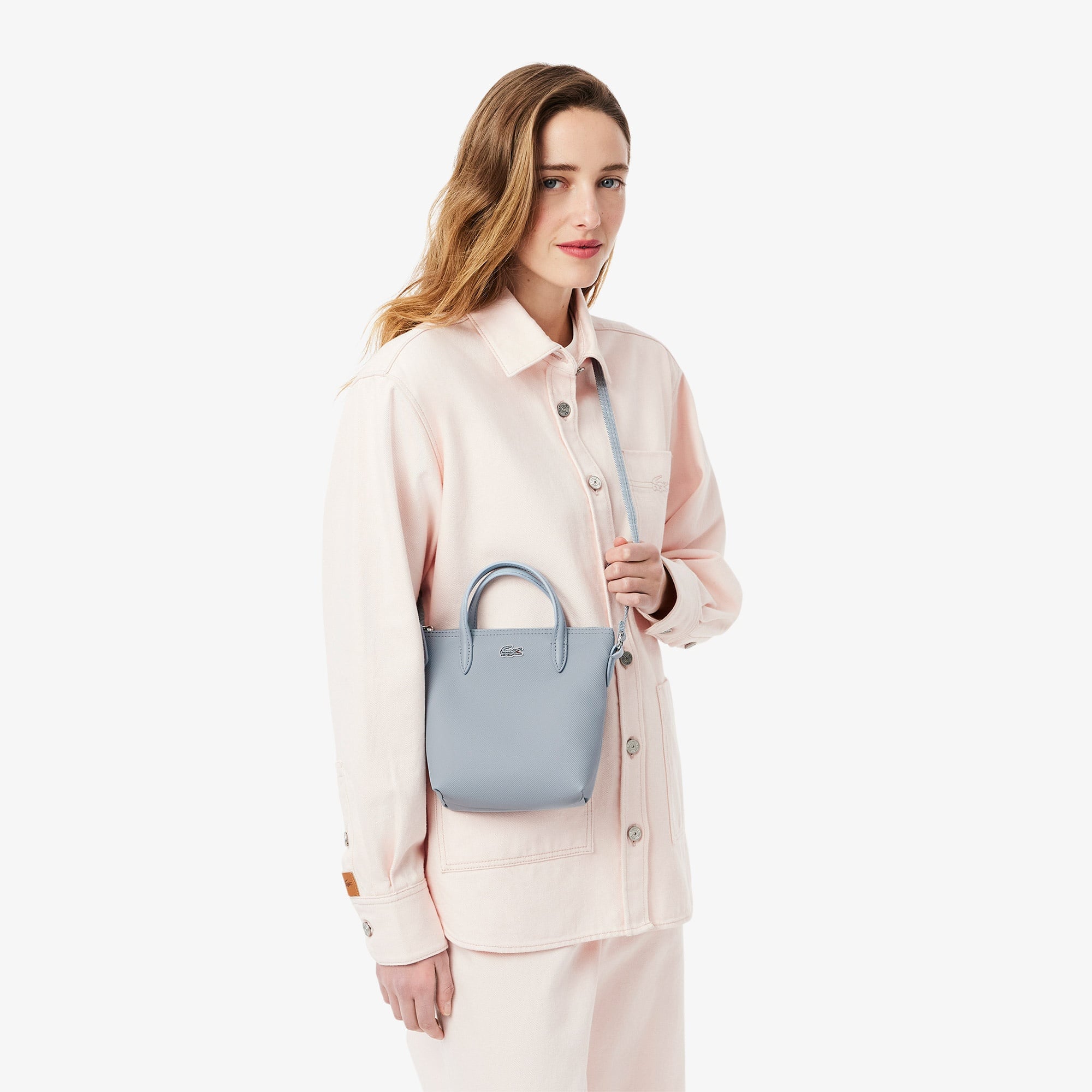 Lacoste L.12.12 Kadın Mavi Postacı Çantası