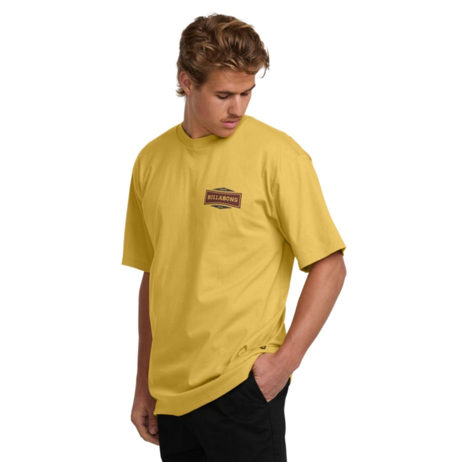  Billabong Walled Regular Ss Erkek Sarı Tişört