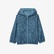 Çocuk Kapüşonlu Baskılı Mavi Ceket