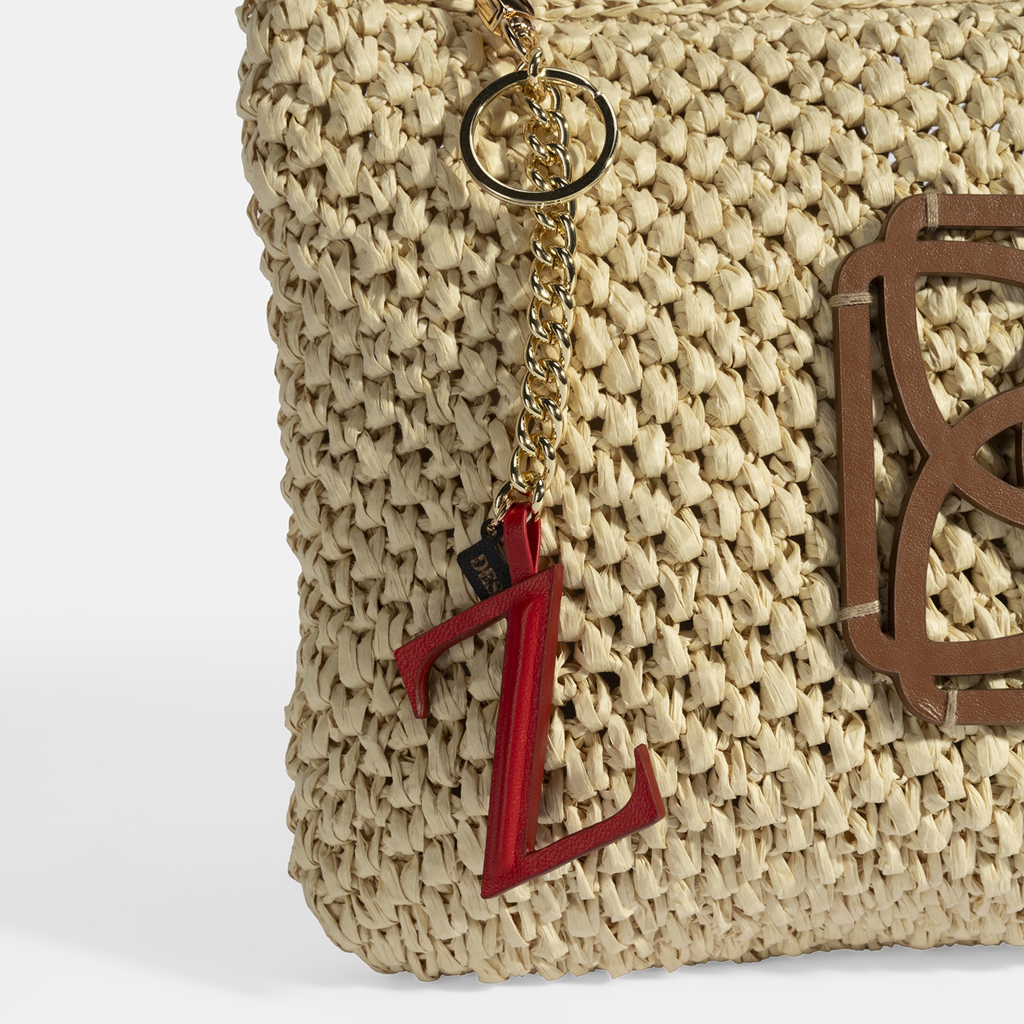 Kırmızı Z Harfi Deri Anahtarlık