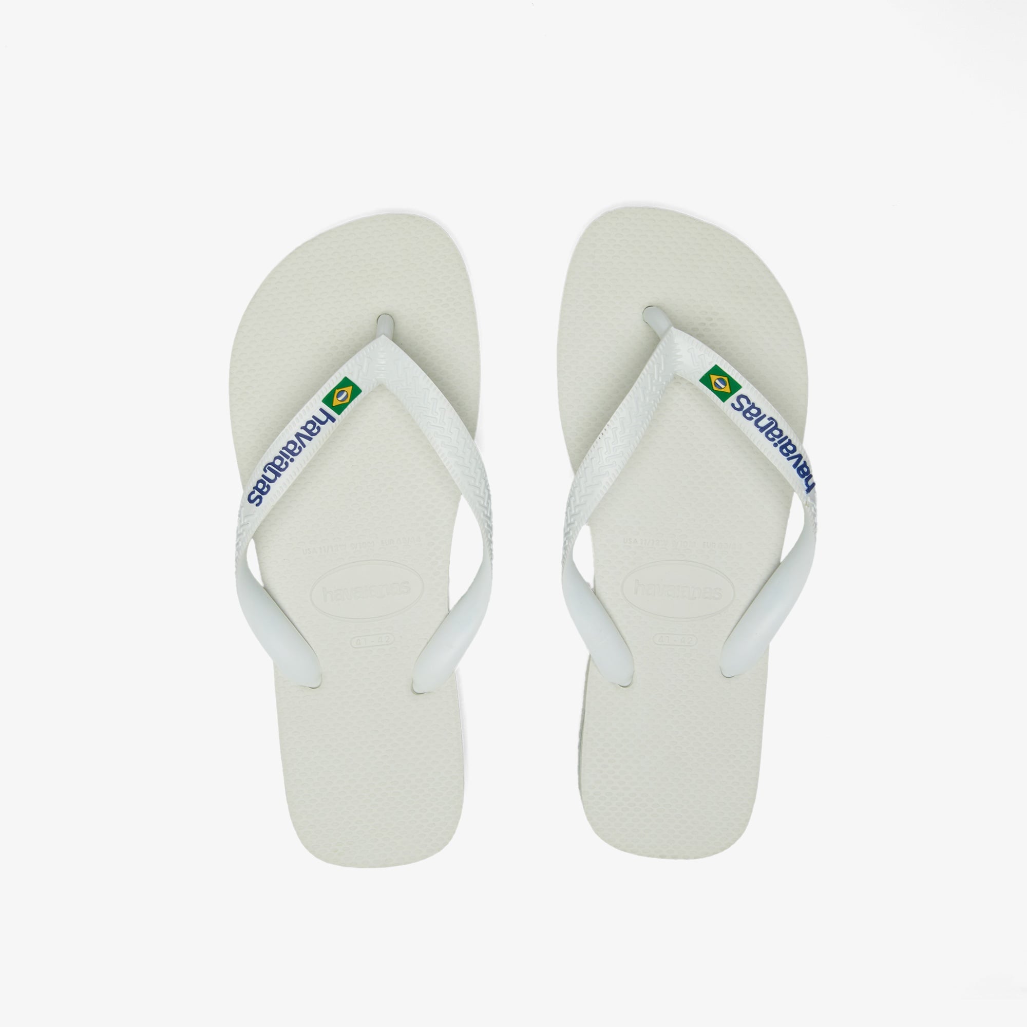 Havaianas Brasil Logo Unisex Beyaz Terlik