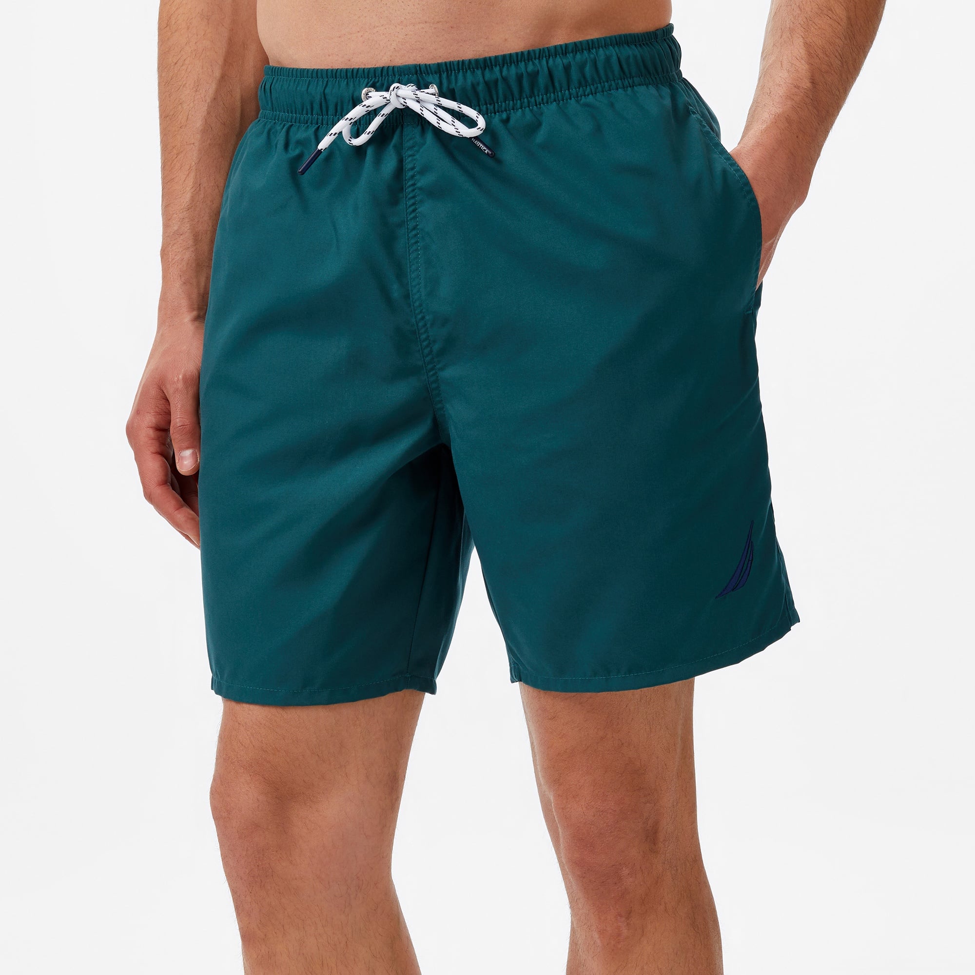 Nautica Erkek Yeşil Regular Fit Deniz Şortu