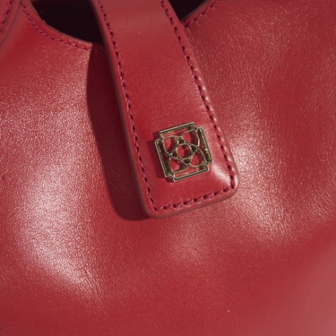  Kadın Kırmızı Deri Omuz Çantası