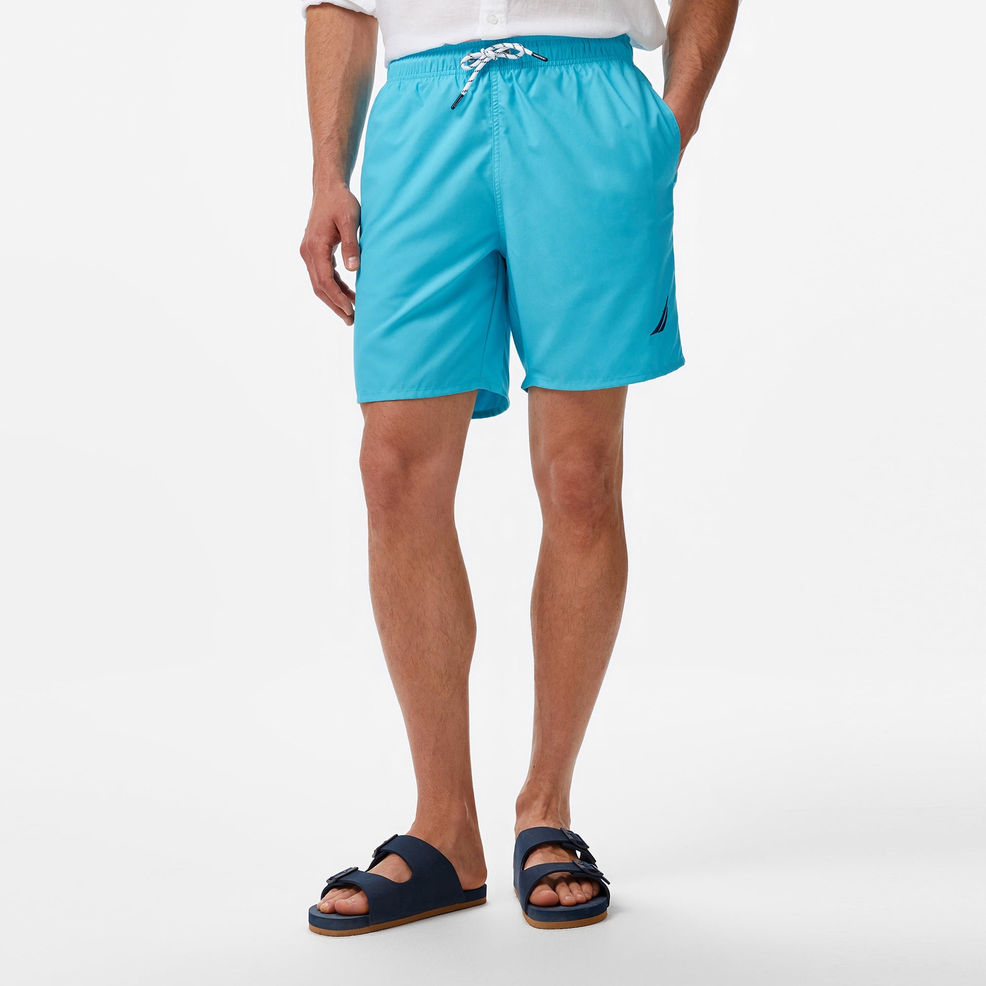 Nautica Erkek Mavi Regular Fit Deniz Şortu