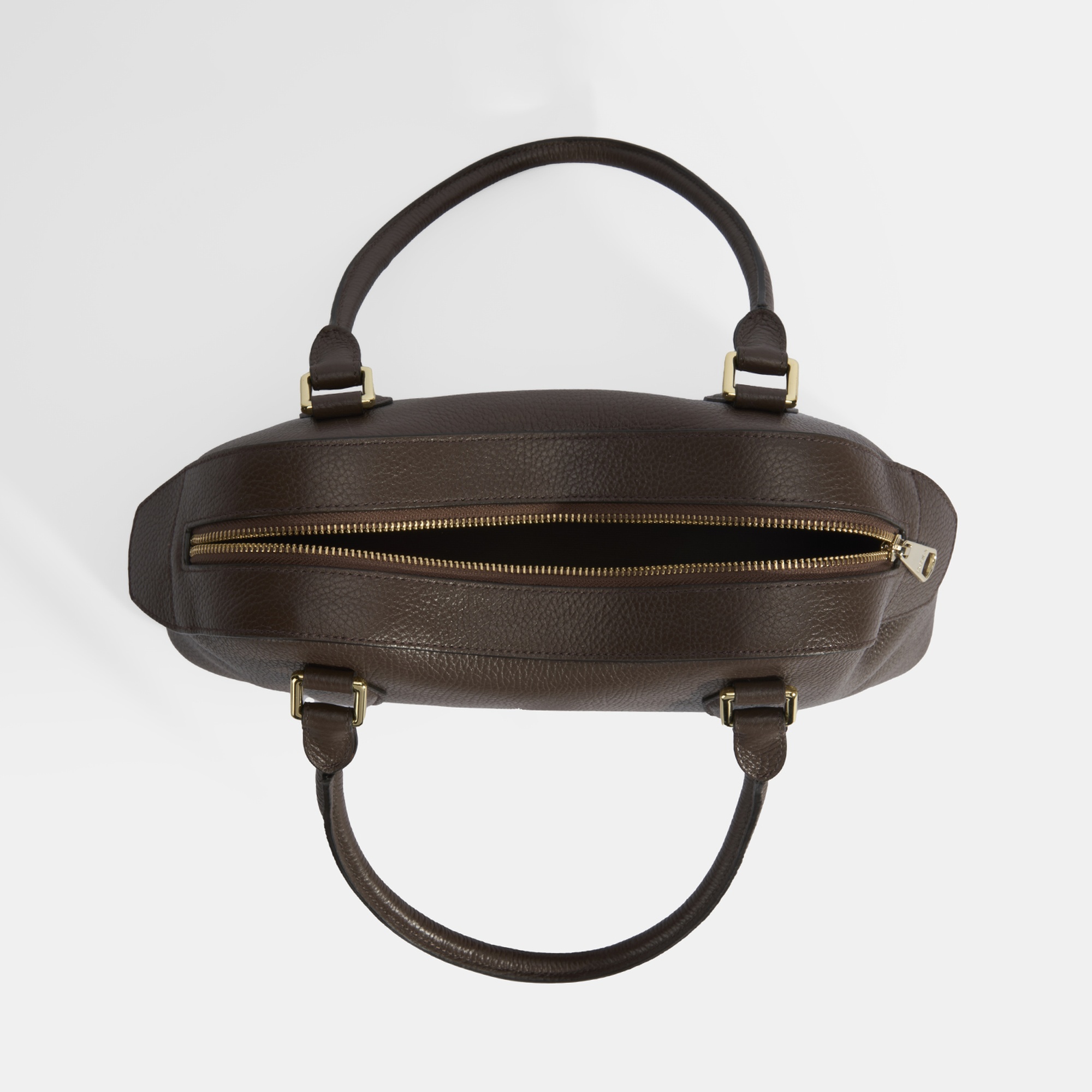 Kadın Kahve Deri Çanta Aksesuarlı Büyük Omuz Çantası