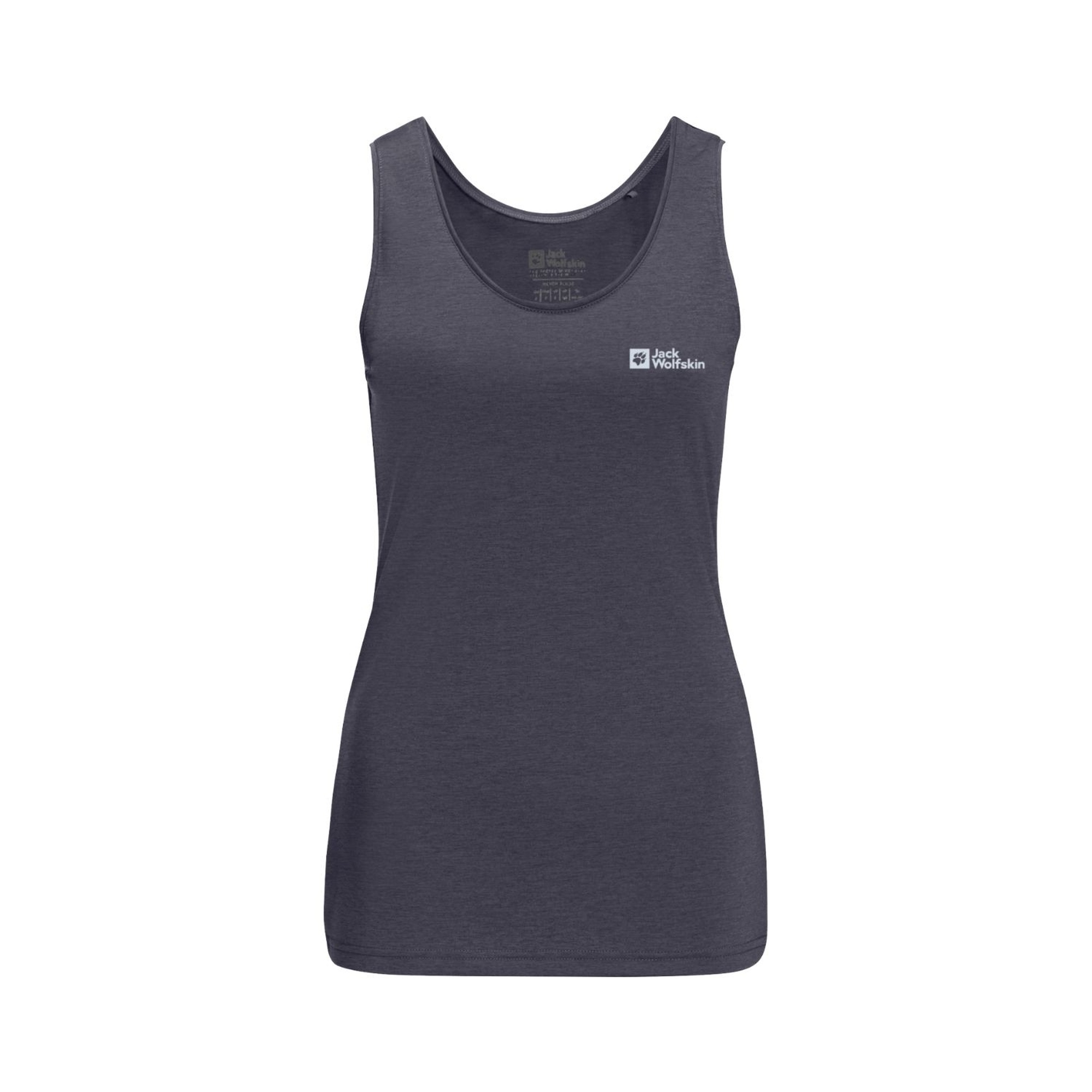 Jack Wolfskin Crosstrail Tank Kadın Mavi Tişört