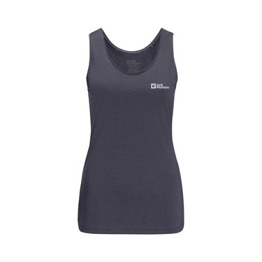  Jack Wolfskin Crosstrail Tank Kadın Mavi Tişört