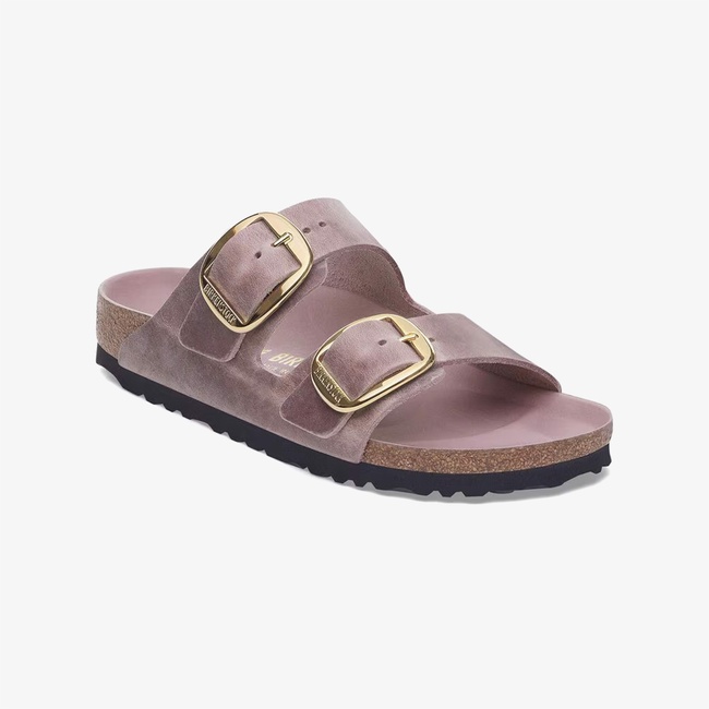  Birkenstock Arizona Big Buckle Leoi Kadın Mor Terlik