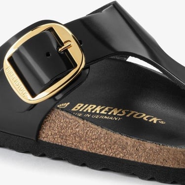  Birkenstock Gizeh Big Buckle Nl High Shine Kadın Siyah Terlik