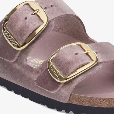  Birkenstock Arizona Big Buckle Leoi Kadın Mor Terlik