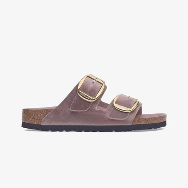  Birkenstock Arizona Big Buckle Leoi Kadın Mor Terlik