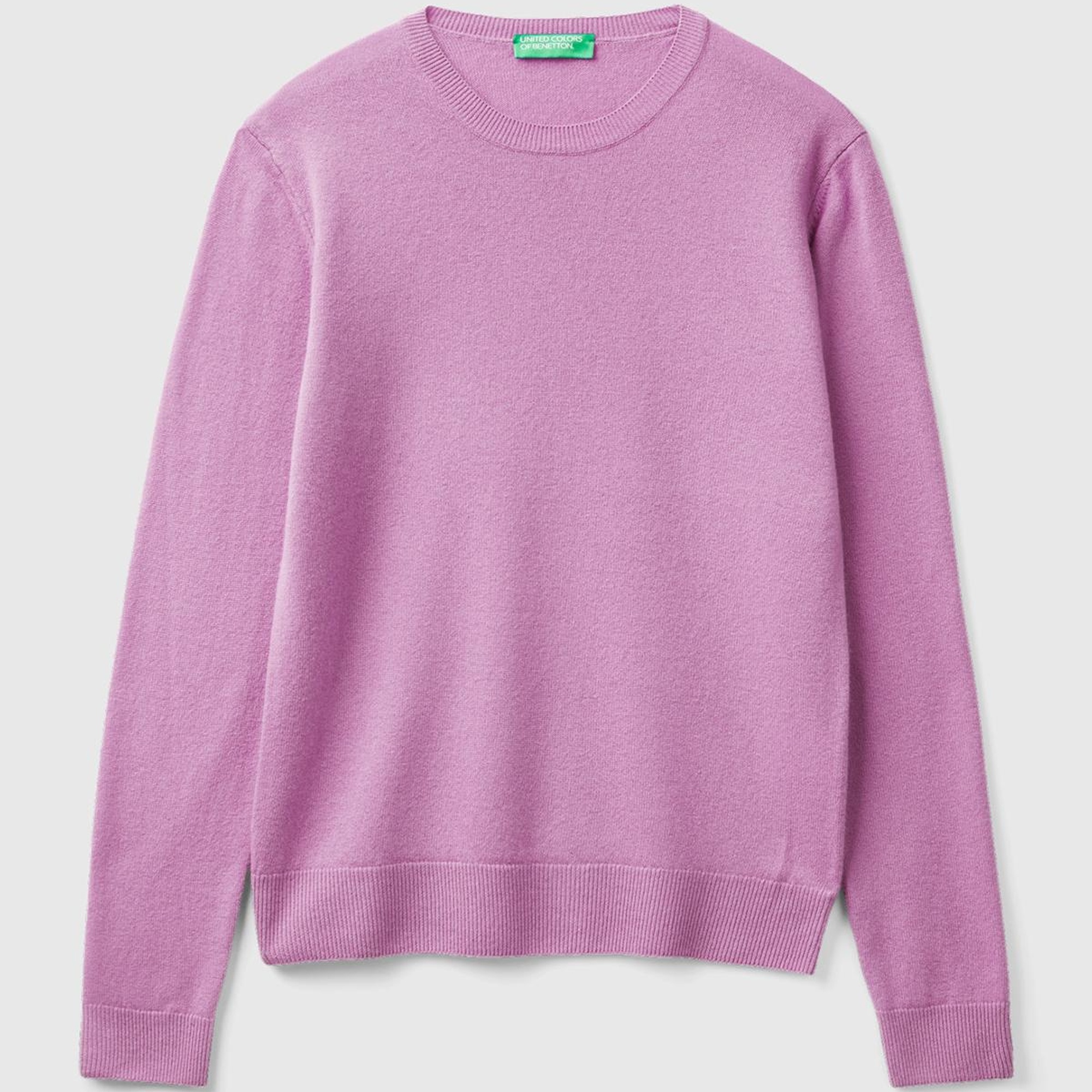 Kadın Lila Bisiklet Yaka Merino Kazak