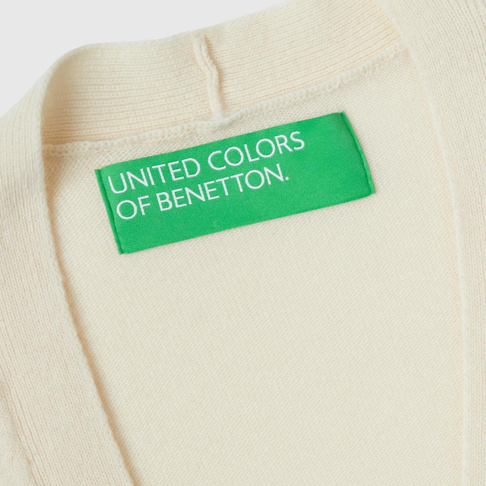 Kadın Bej Yün Karışımlı Belden Bağlamalı Hırka