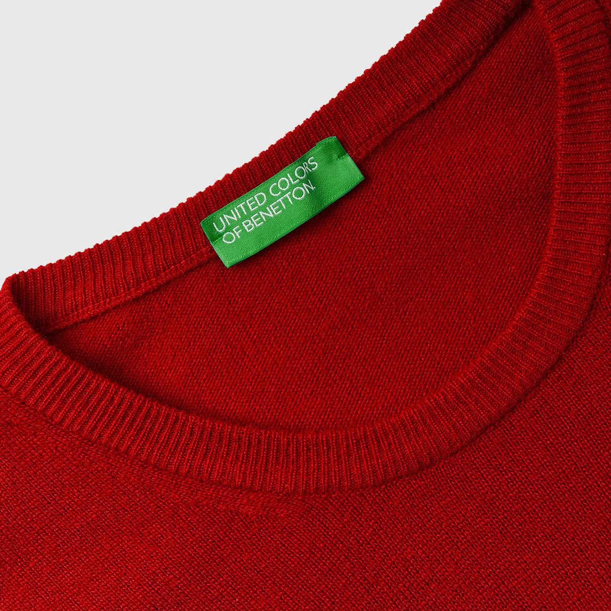 Erkek Bordo Bisiklet Yaka Merino Kazak