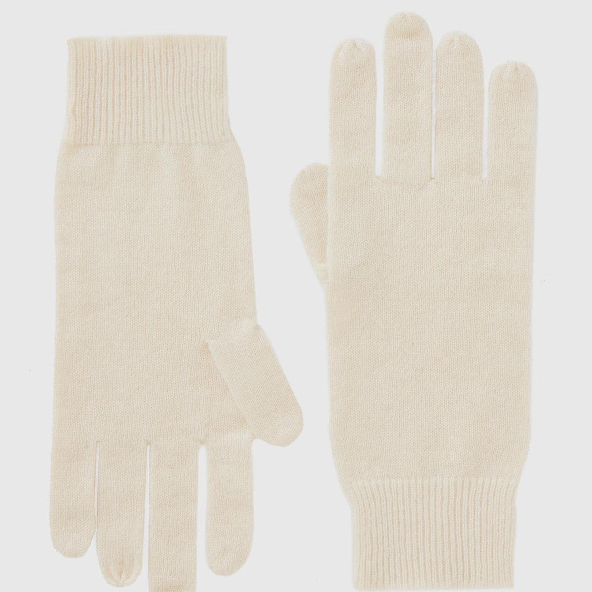 Kadın Beyaz %100 Kaşmir Eldiven