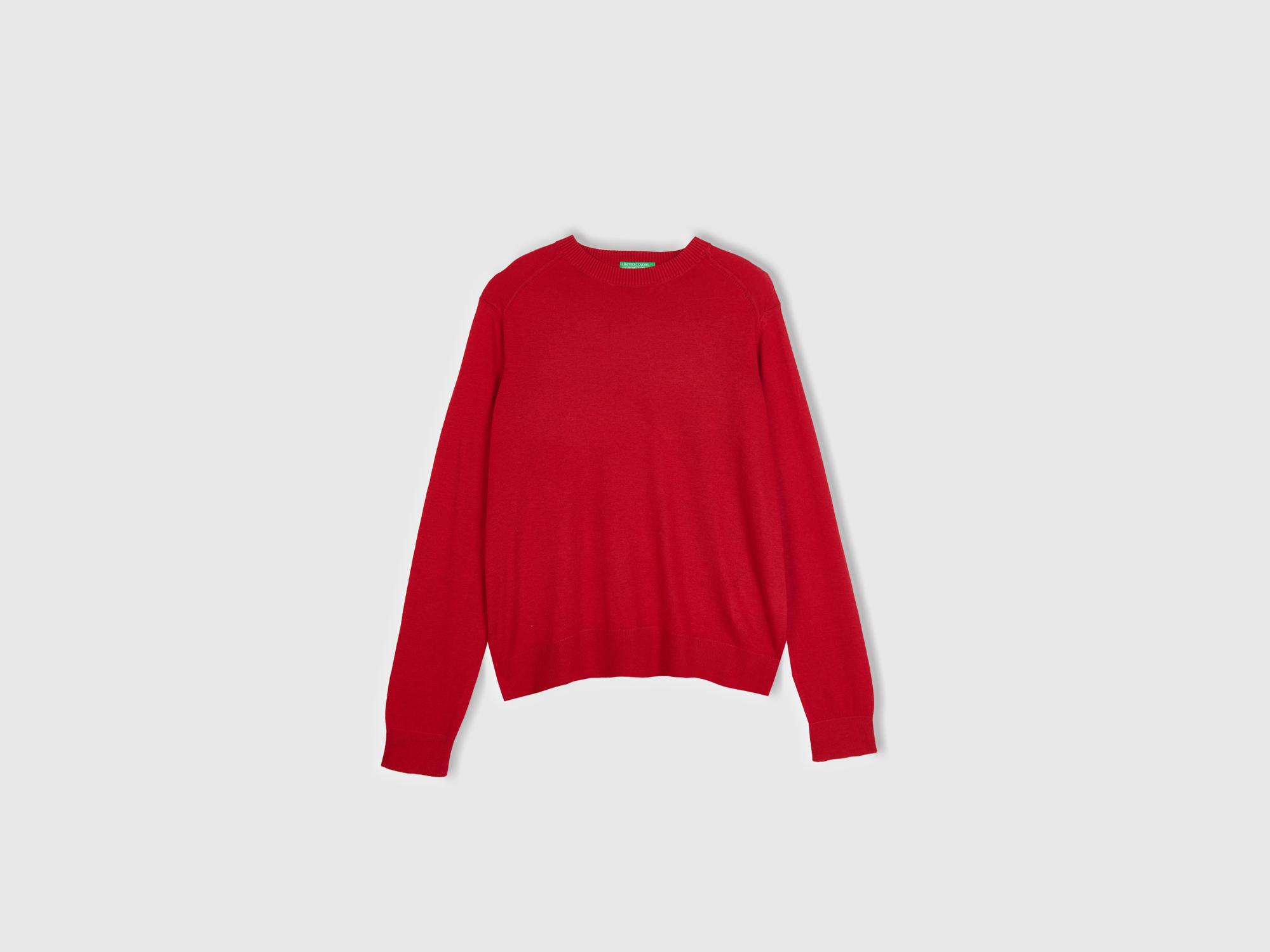  Kadın Kırmızı Kaşmir Karışımlı İnce Kazak