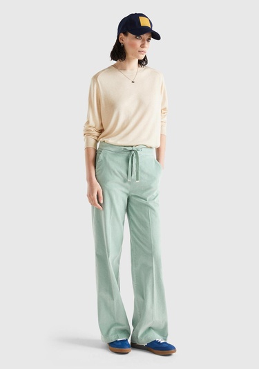  Kadın Bej Kaşmir Karışımlı İnce Kazak