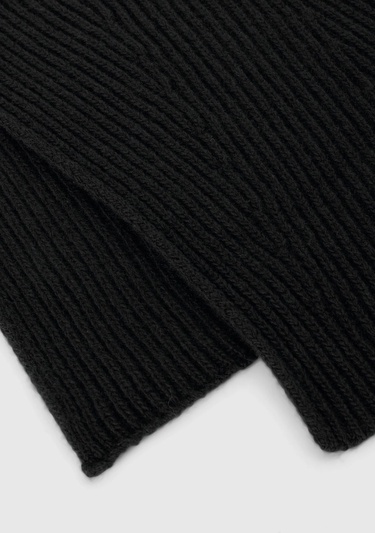  Kadın Siyah Yün Karışımlı Atkı