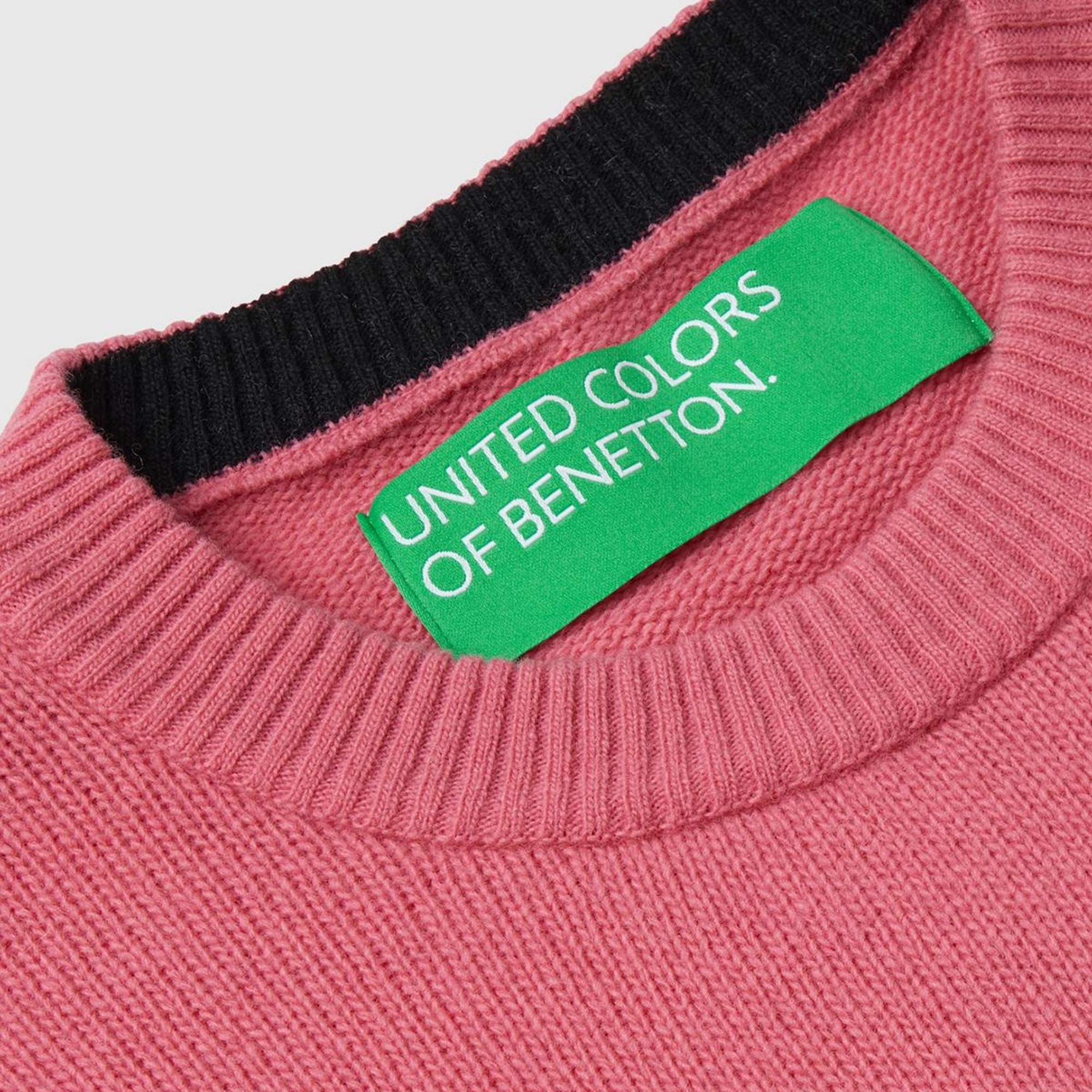 Kadın Gül Kurusu Yün Karışımlı Çiçek Desenli Kazak