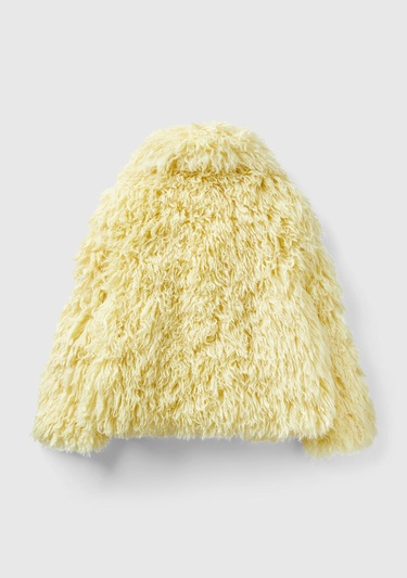  Kadın Sarı Yakalı Teddy Ceket