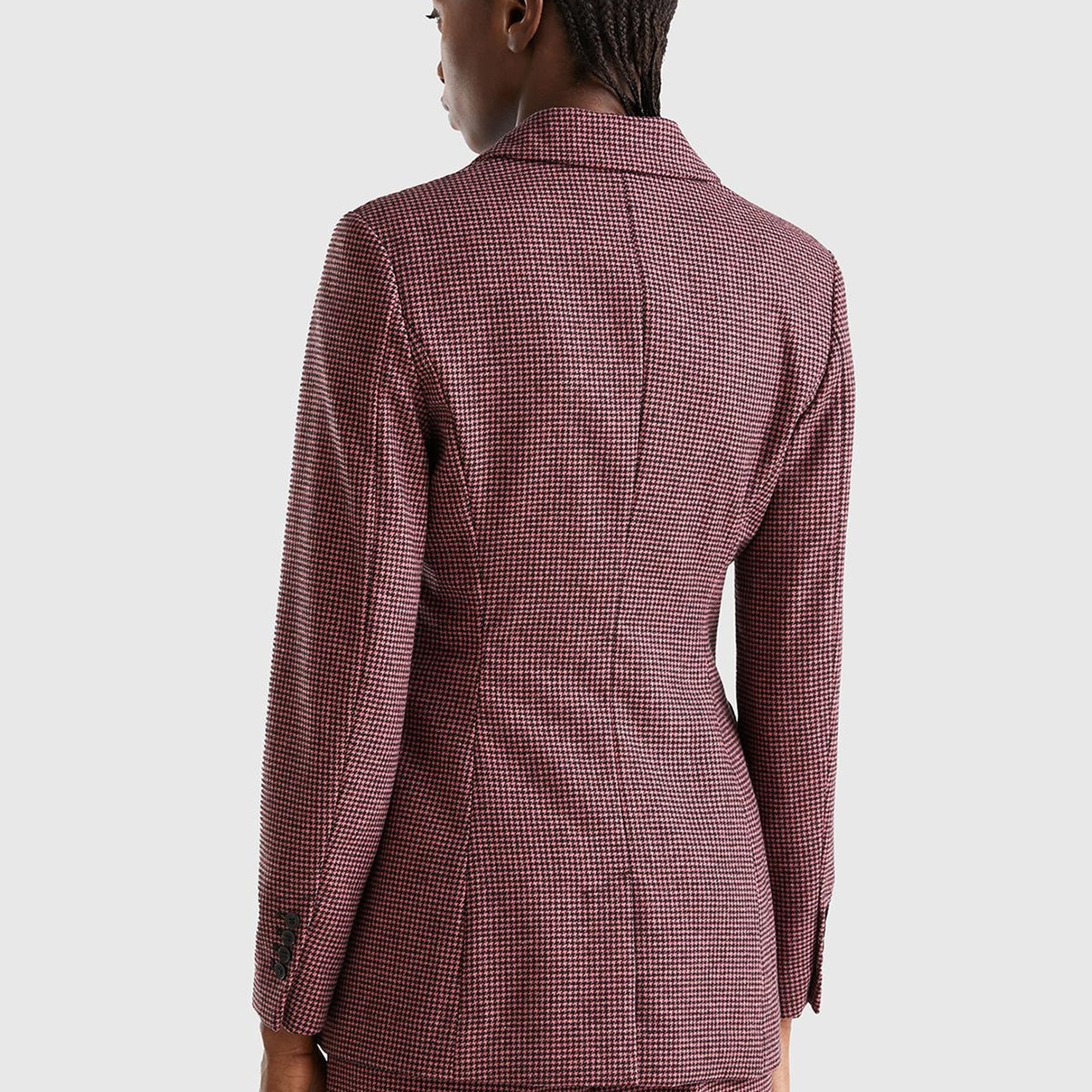 Kadın Pembe 2 Düğmeli Ceket