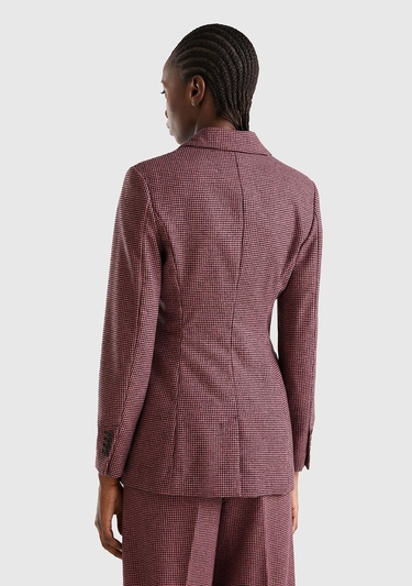  Kadın Pembe 2 Düğmeli Ceket