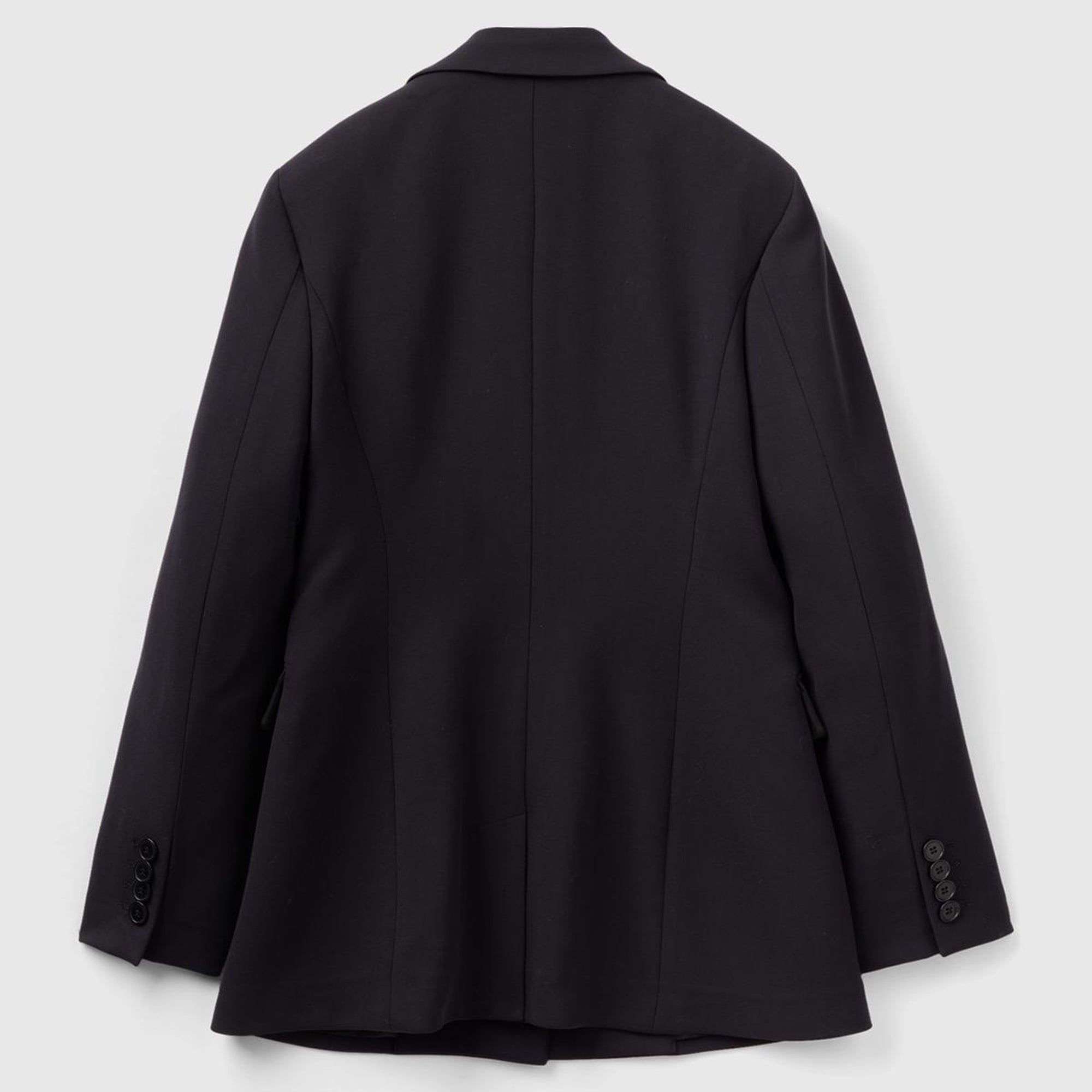 Kadın Siyah Çift Düğmeli Ceket