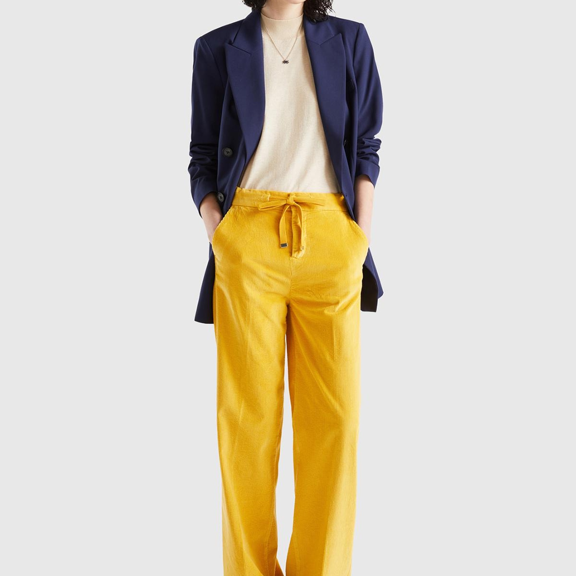 Kadın Lacivert Kruvaze Ceket