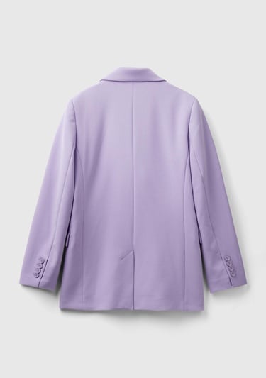  Kadın Lila Kruvaze Ceket