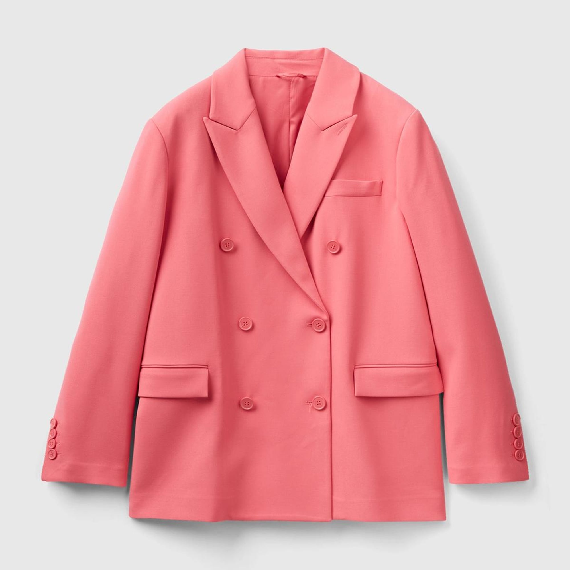 Kadın Gül Kurusu Kruvaze Ceket