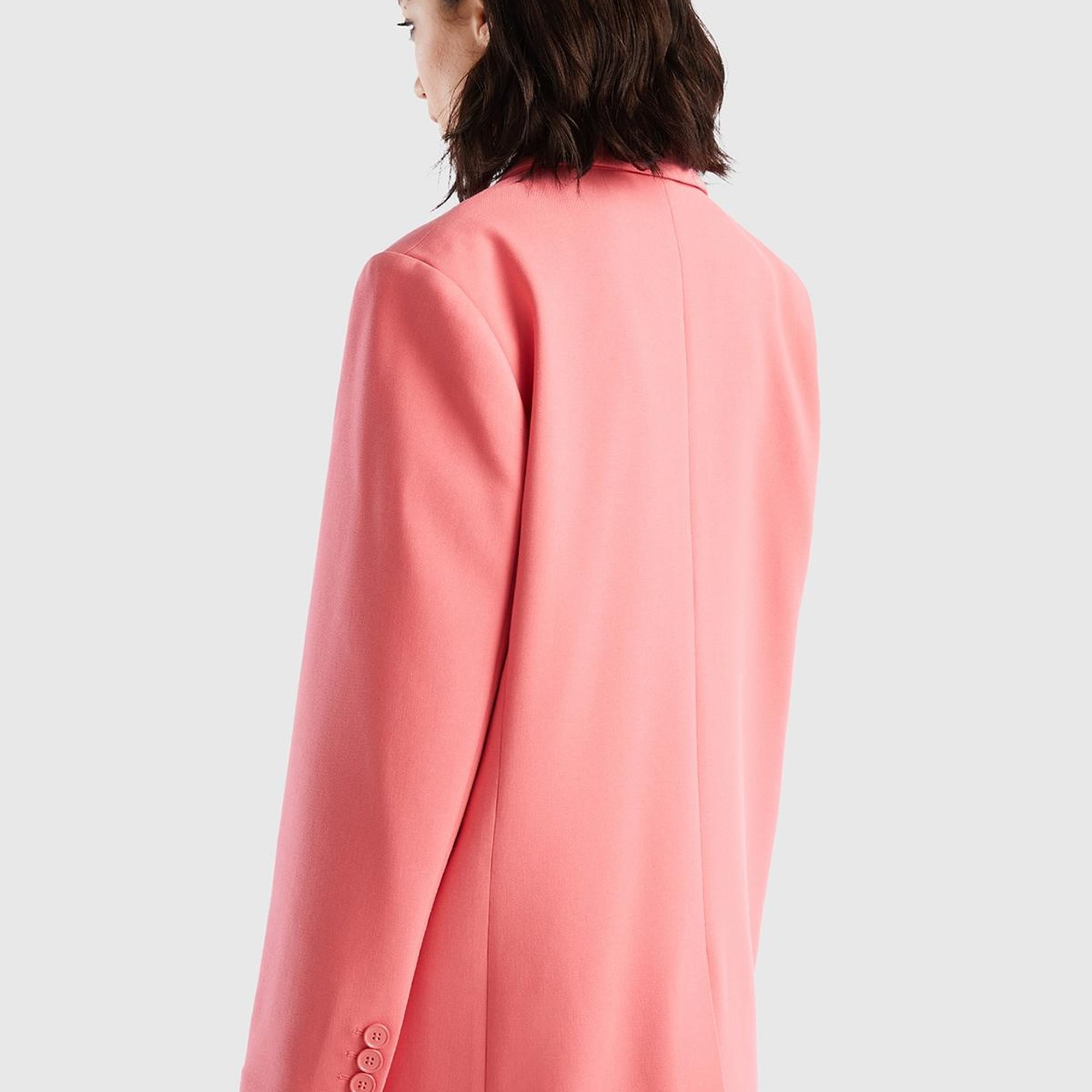 Kadın Gül Kurusu Kruvaze Ceket