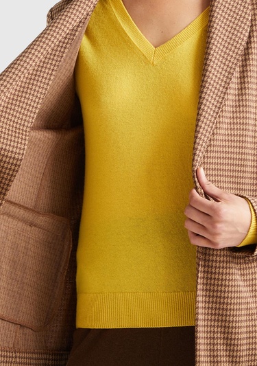  Kadın Taba Kazayağı Desenli Ceket