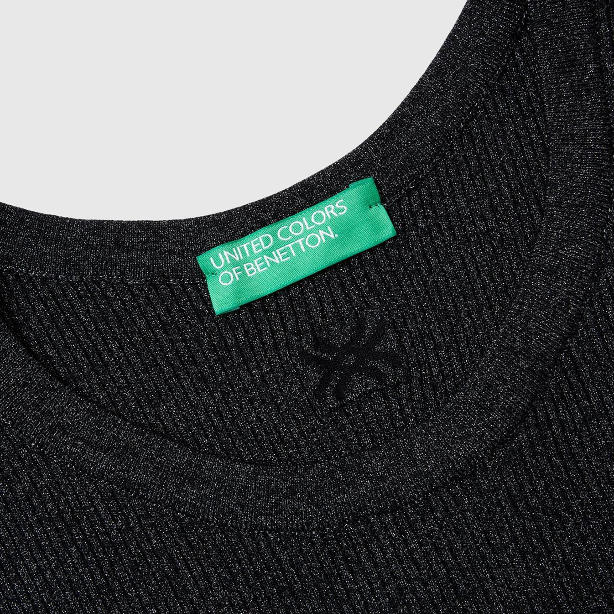 Kadın Siyah Logolu Simli Bra