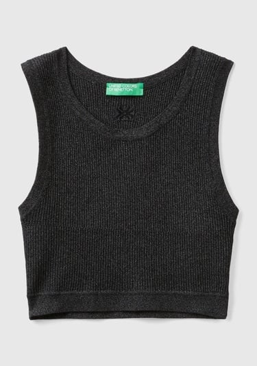  Kadın Siyah Logolu Simli Bra