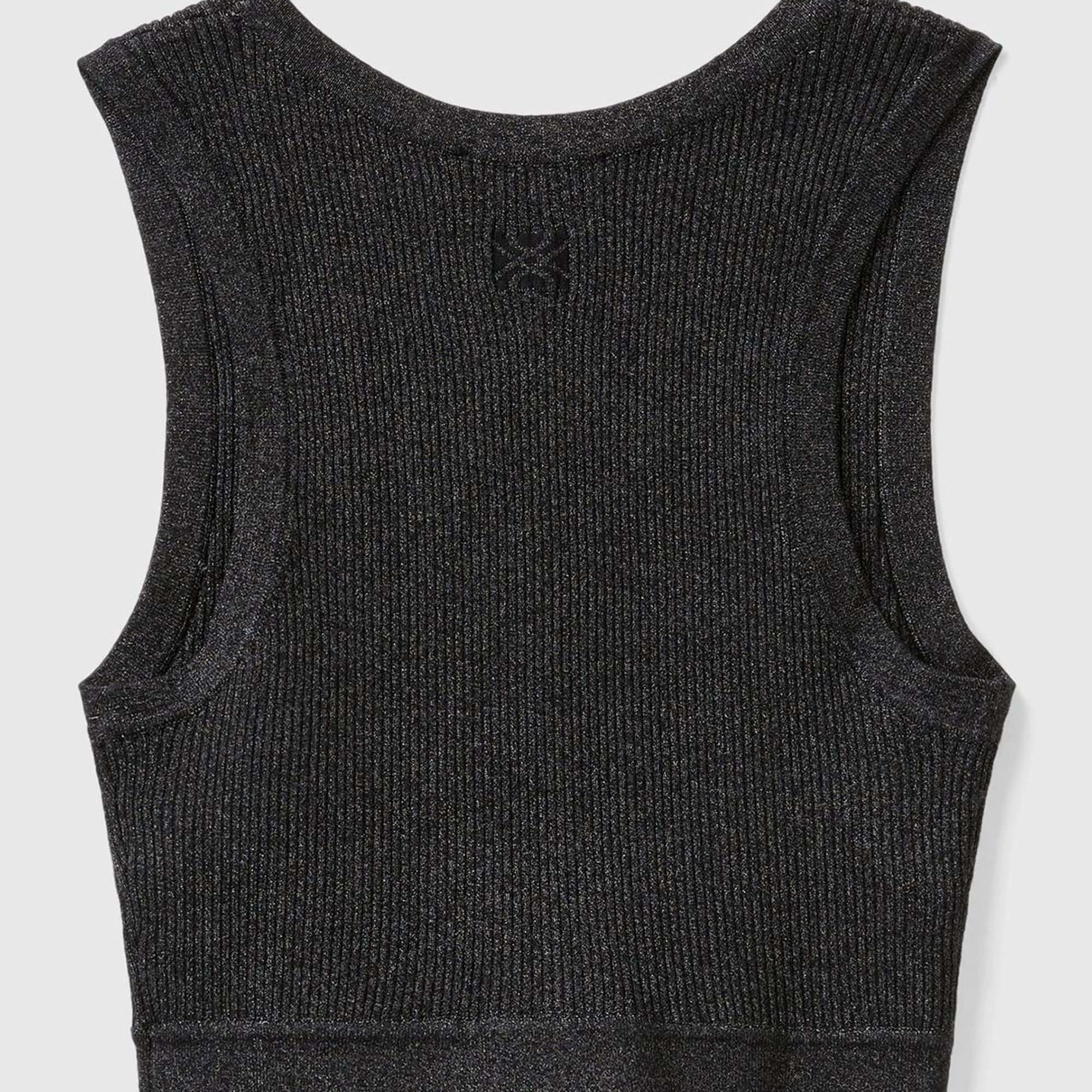 Kadın Siyah Logolu Simli Bra