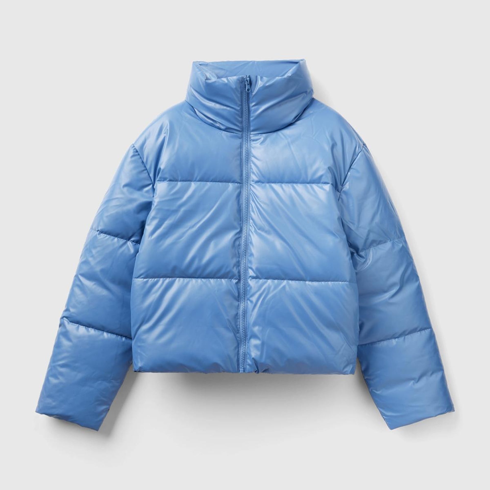 Kadın Havacı Mavi Pufa Mont