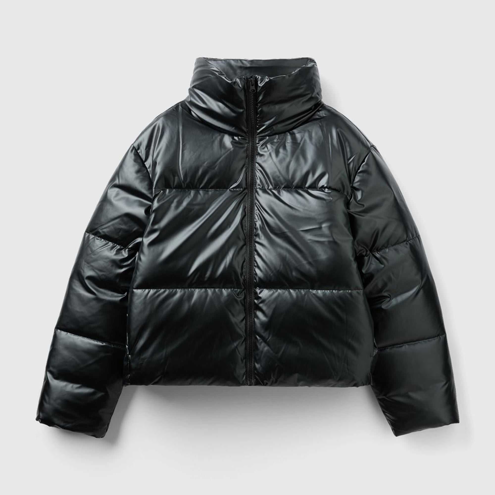 Kadın Siyah Pufa Mont