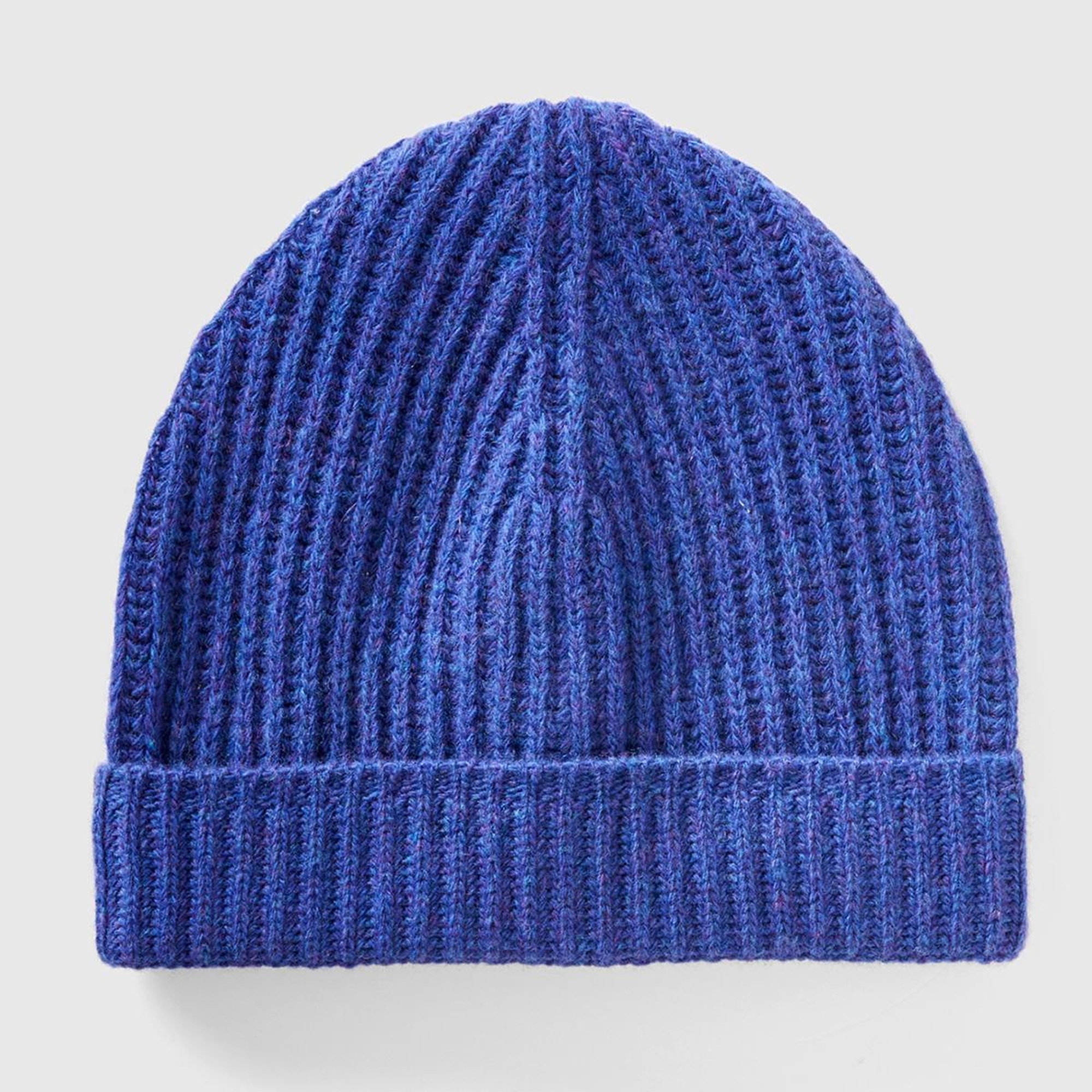 Erkek Mavi Melanj Yünlü Bere