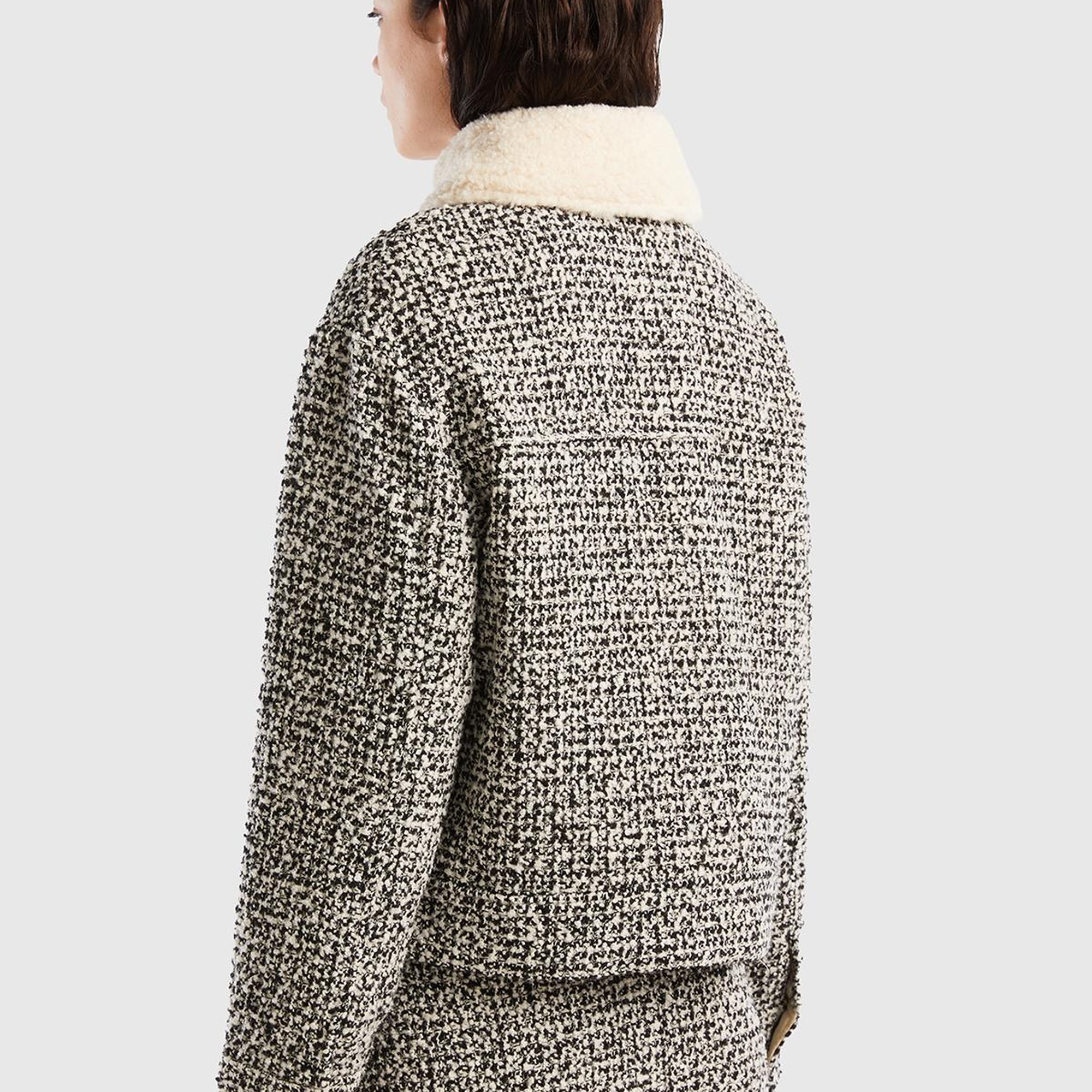 Kadın Taba Yakası Çıkarılabilir Ceket