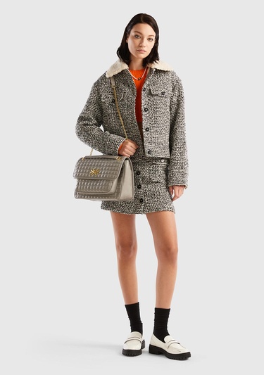  Kadın Taba Yakası Çıkarılabilir Ceket