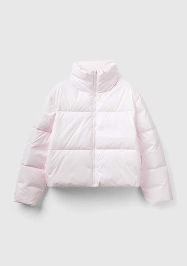  Kadın Toz Pembe Pufa Mont