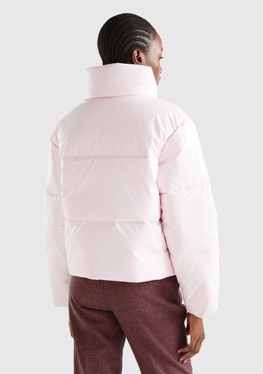  Kadın Toz Pembe Pufa Mont