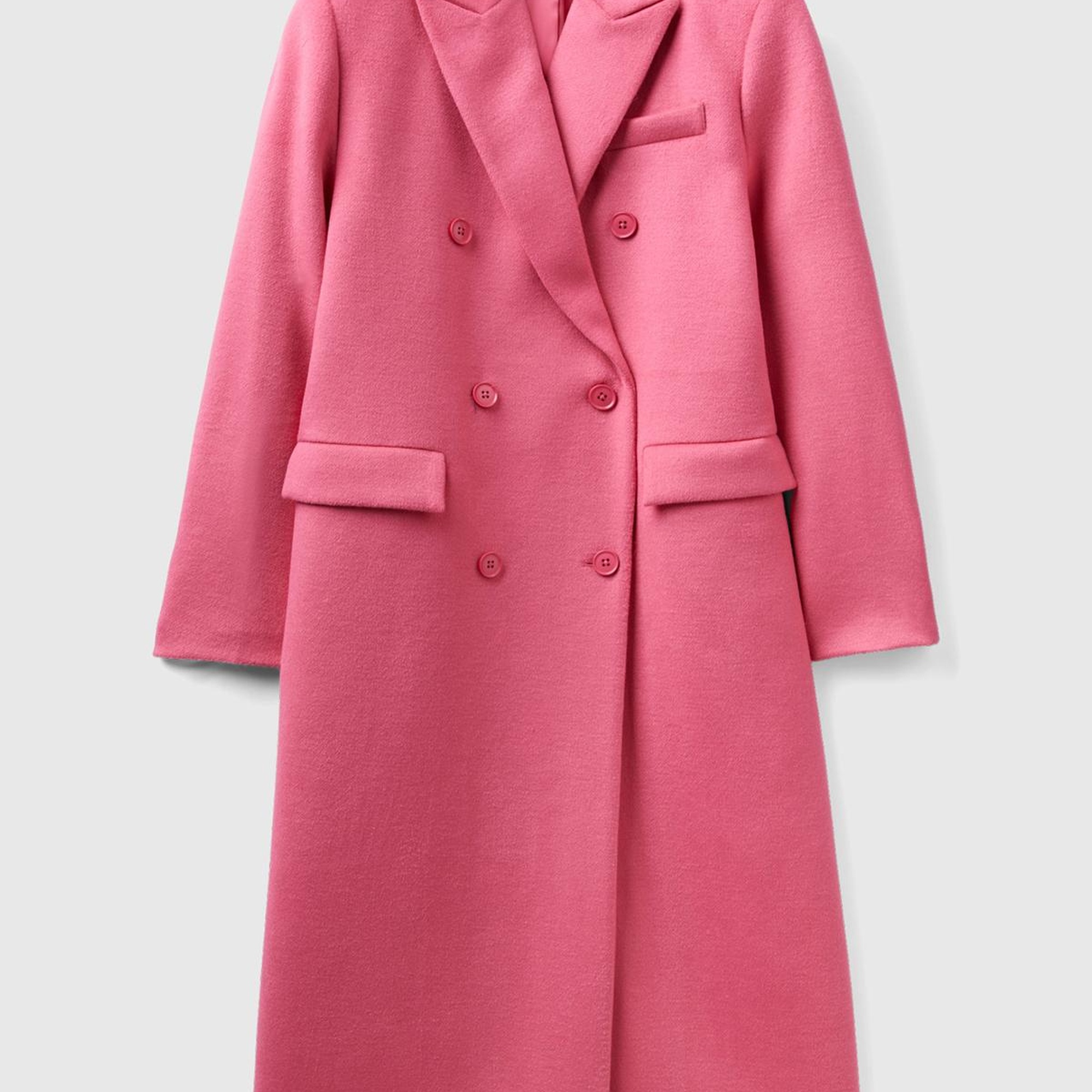 Kadın Gül Kurusu Kruvaze Palto