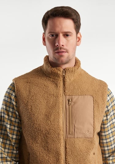  Erkek Kahverengi Teddy Yelek