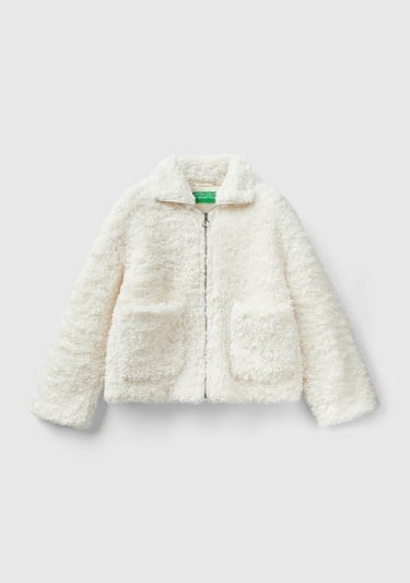  Kadın Krem Teddy Mont