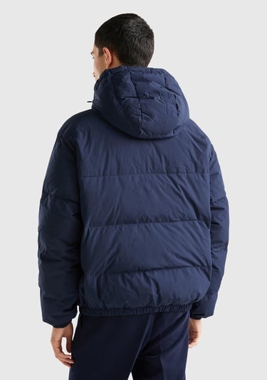  Erkek Lacivert Kaz Tüyü Dolgulu Mont